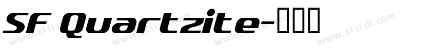 SF Quartzite字体转换